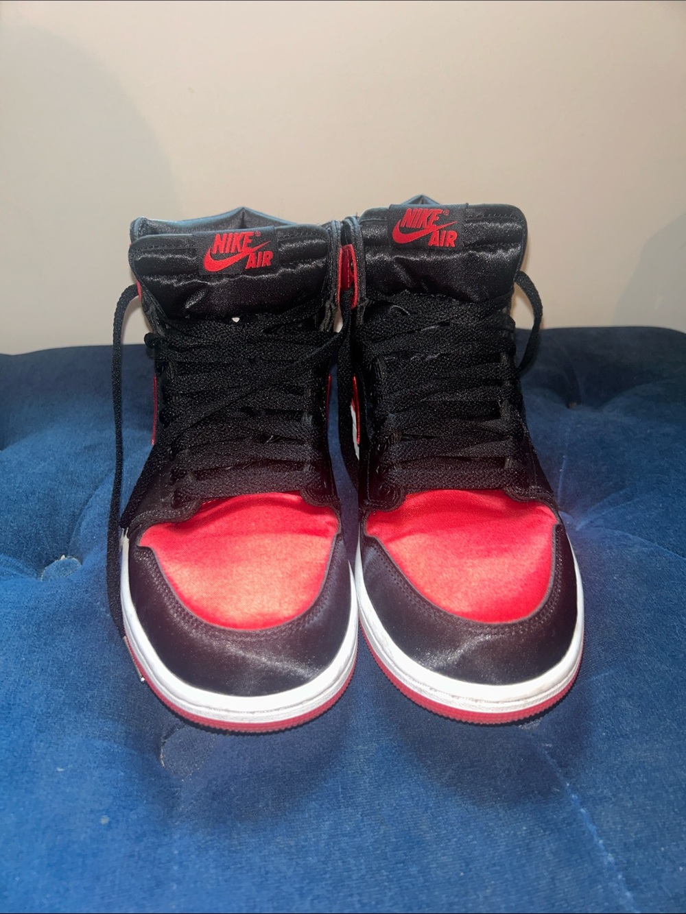 Jordan Air Sneakers in Black and Red